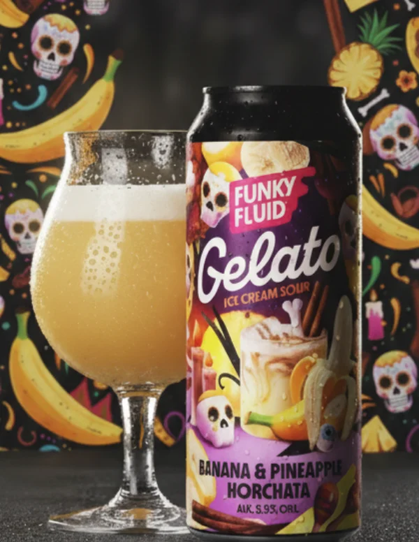 Funky Fluid Gelato: Banana / Pineapple Horchata