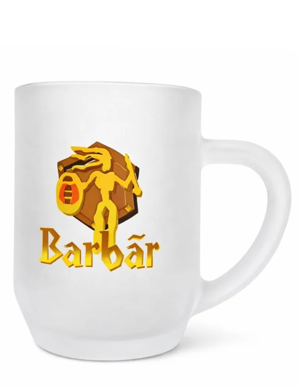 Jarra cerveza Barbar vidrio esmerilado 2018