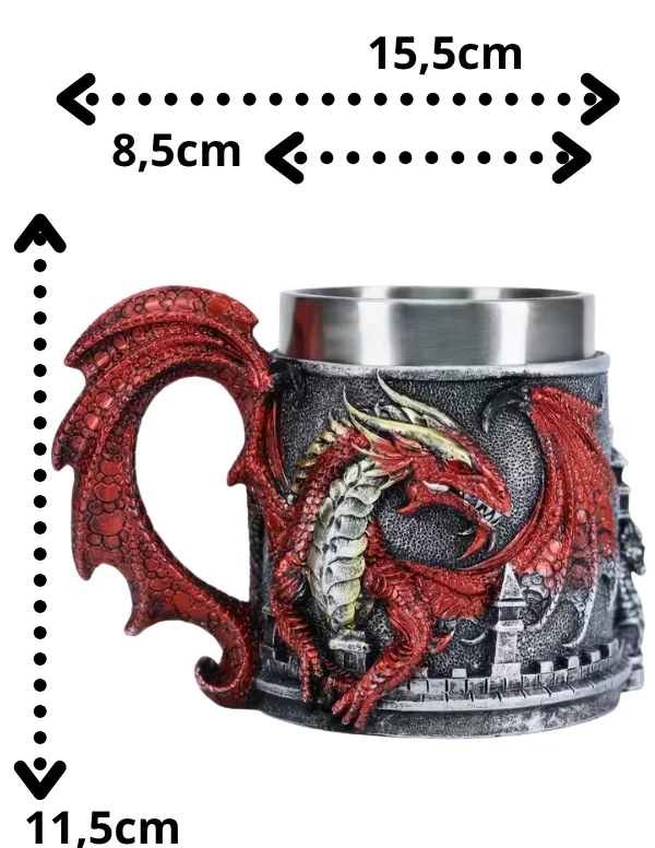 Jarra de cerveza Dragón de Sangre 450ml
