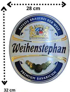 Placa Weihenstephan metal 28 x 32 cm