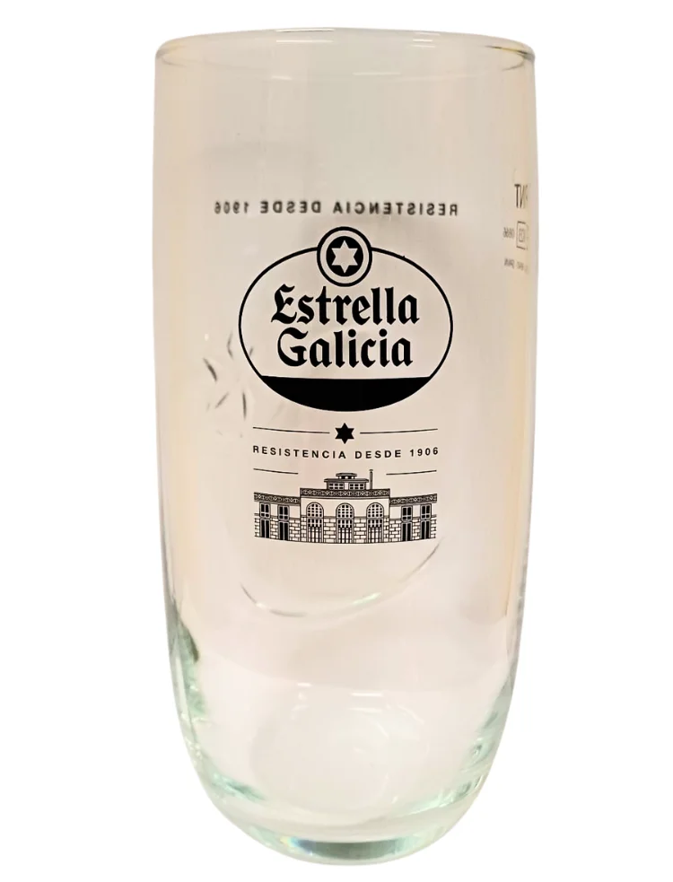 Vaso pinta cerveza Estrella Galicia