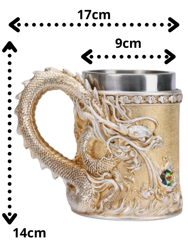 Jarra medieval "Dragón dorado"