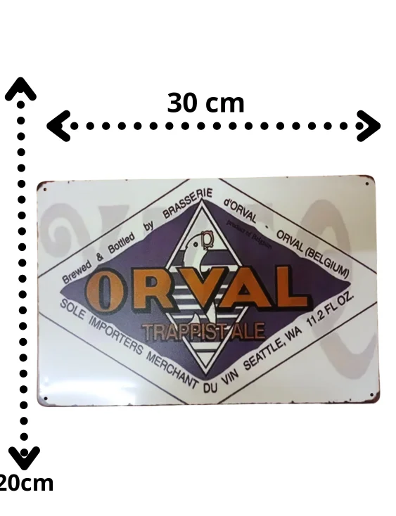 Placa cerveza Orval de metal (copia)