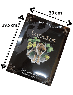 Placa metal Lupulus 39,5 x 30 cm