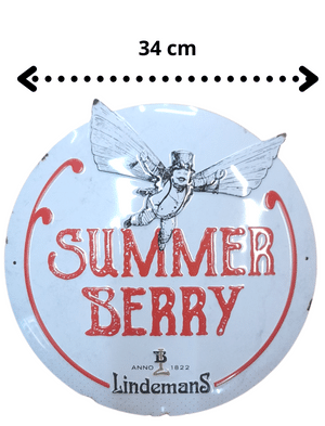 Placa metal Summer Berry Lindemans 34 cm